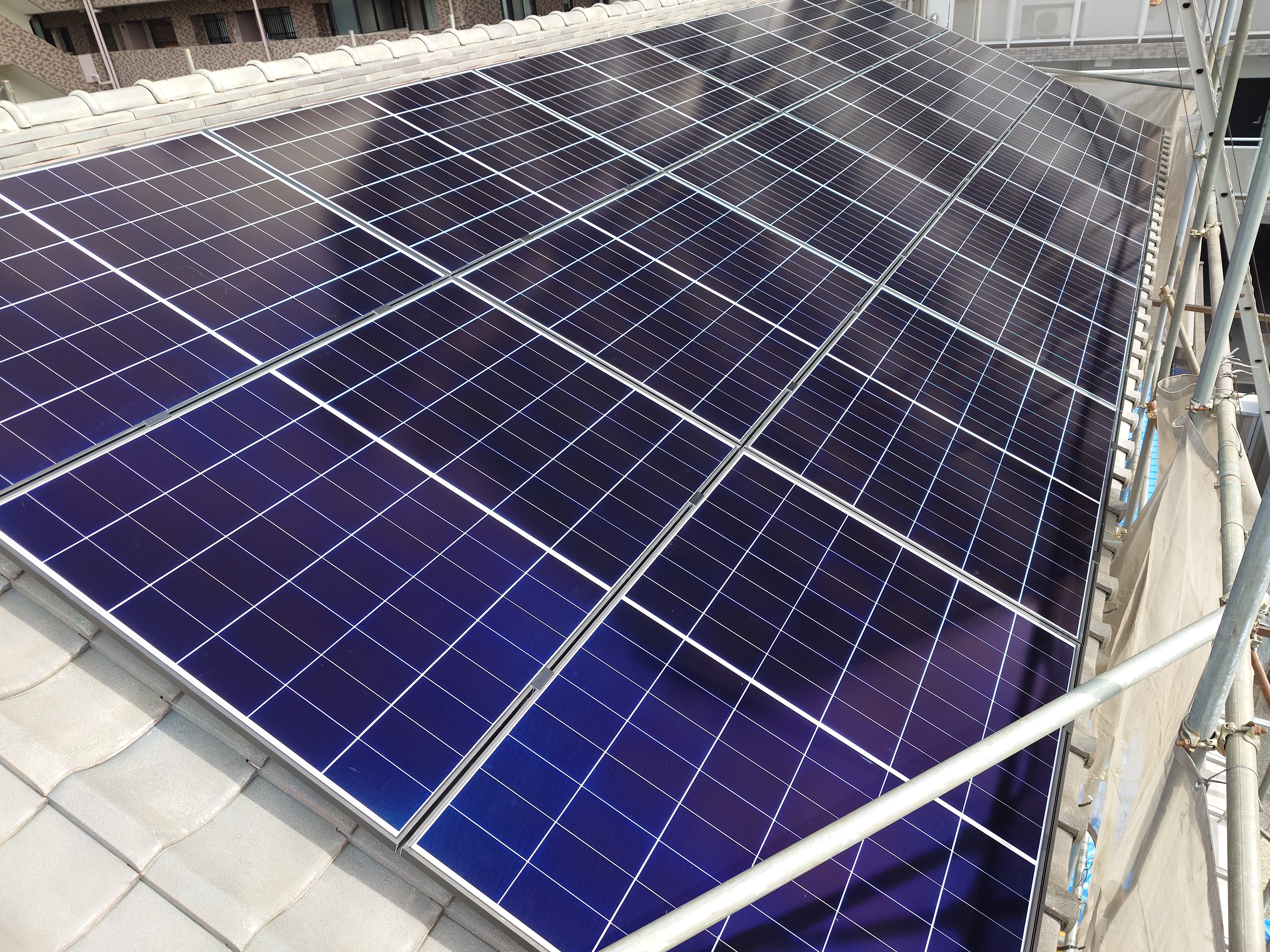 太陽光パネルの取付施工例